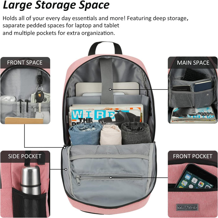 MAXTOP Mochila de viaje para computadora portátil, mochilas de nego...
