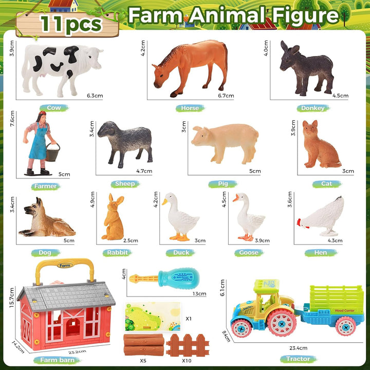 Happiegg Juguetes para animales de granja a partir de 3 años con ST...