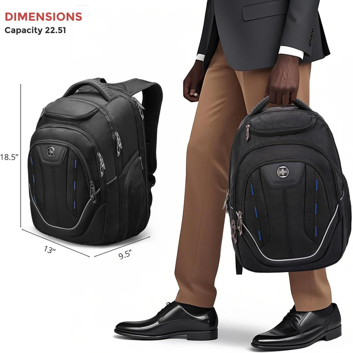 Swissdigital Terabyte - Mochila para laptop de negocios grande con...