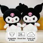 Juju Black Kawaii Plush (28 in) - Peluche Kawaii Negro (28 in) - Peluche Grande Kawaii - Peluche Gigante - Plushie (Hpy)