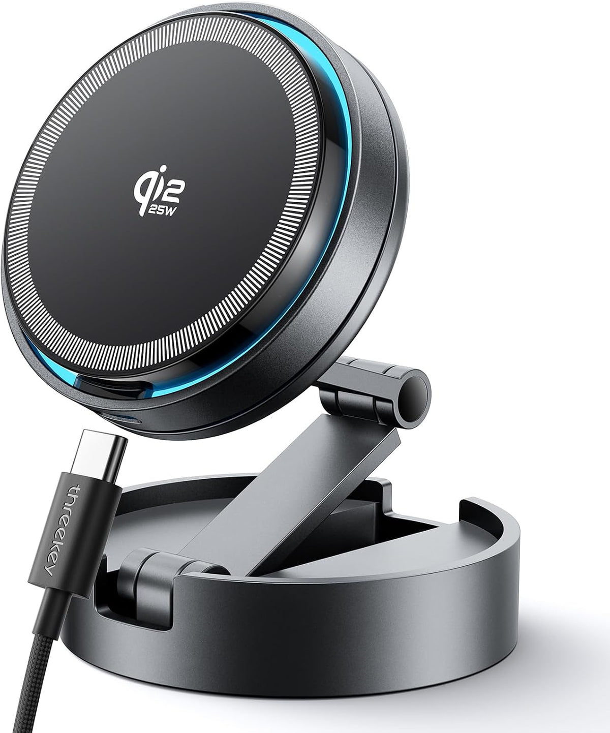 Cargador magnético para montaje en coche Lite Qi2 25W de carga con
