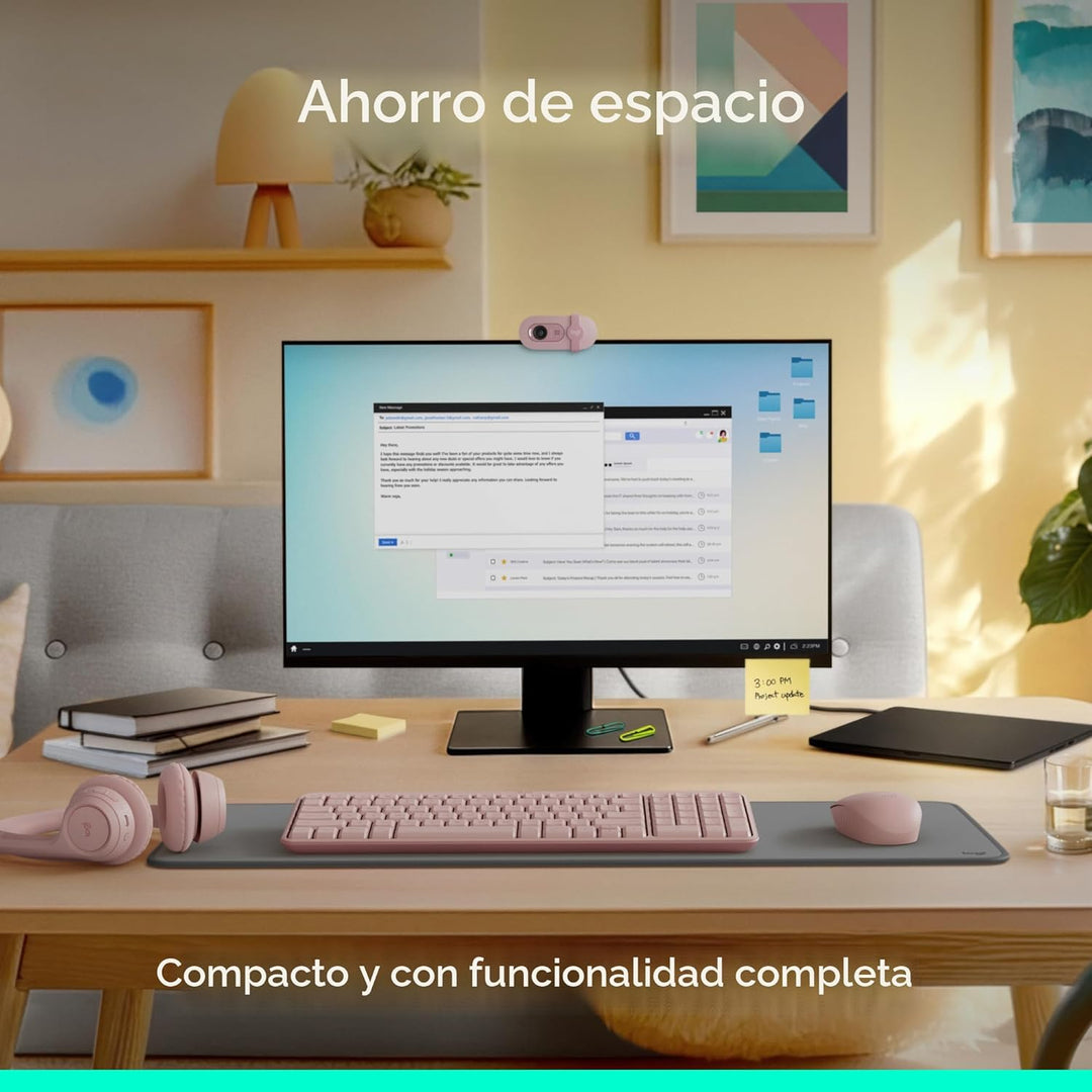 Logitech MK250 Combo de Teclado y Ratón Inalámbrico Bluetooth: Cone...