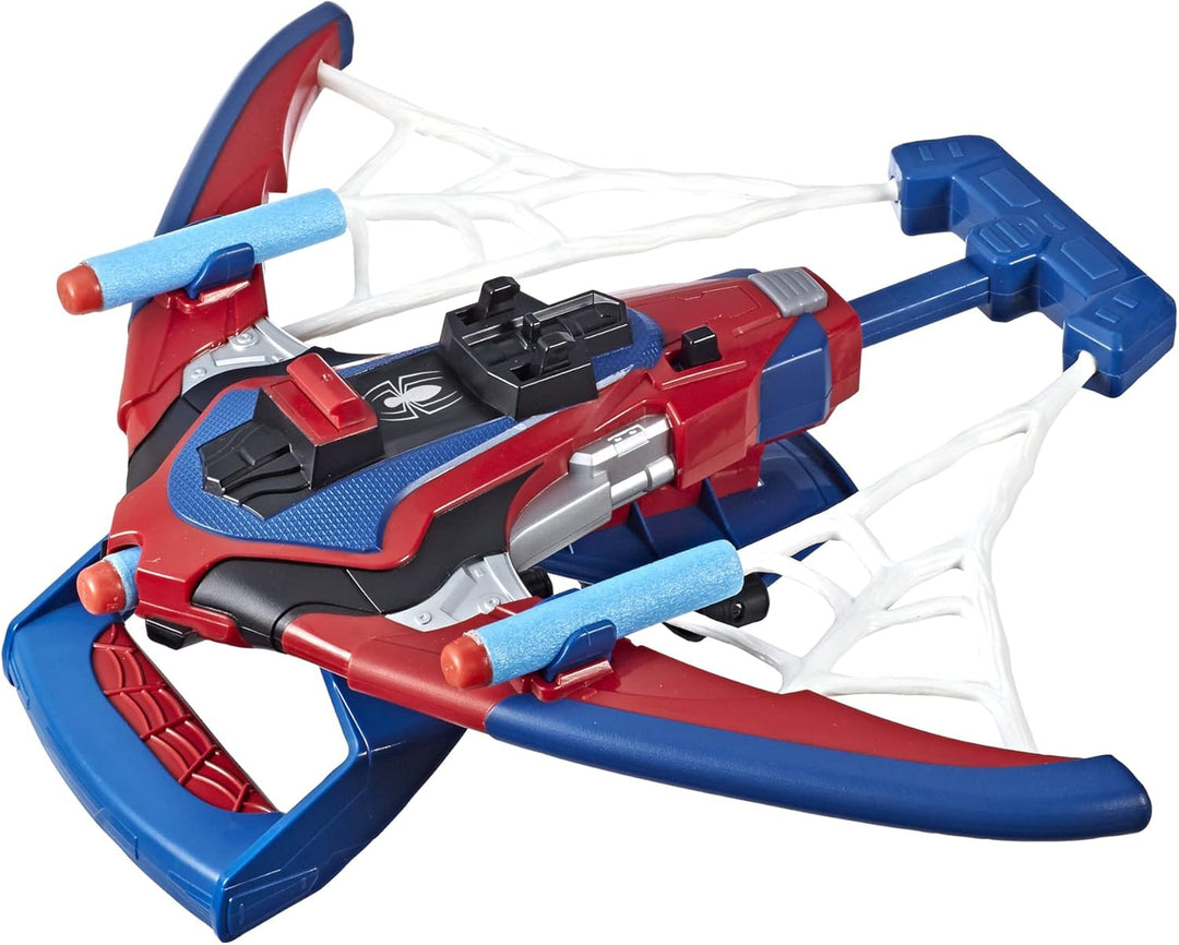 Marvel Spider-Man Web Shots Spiderbolt NERF - Juguete lanzador moto...