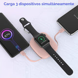 Cargador portátil pequeño de 5000 mAh, cargador inalámbrico iWatch...