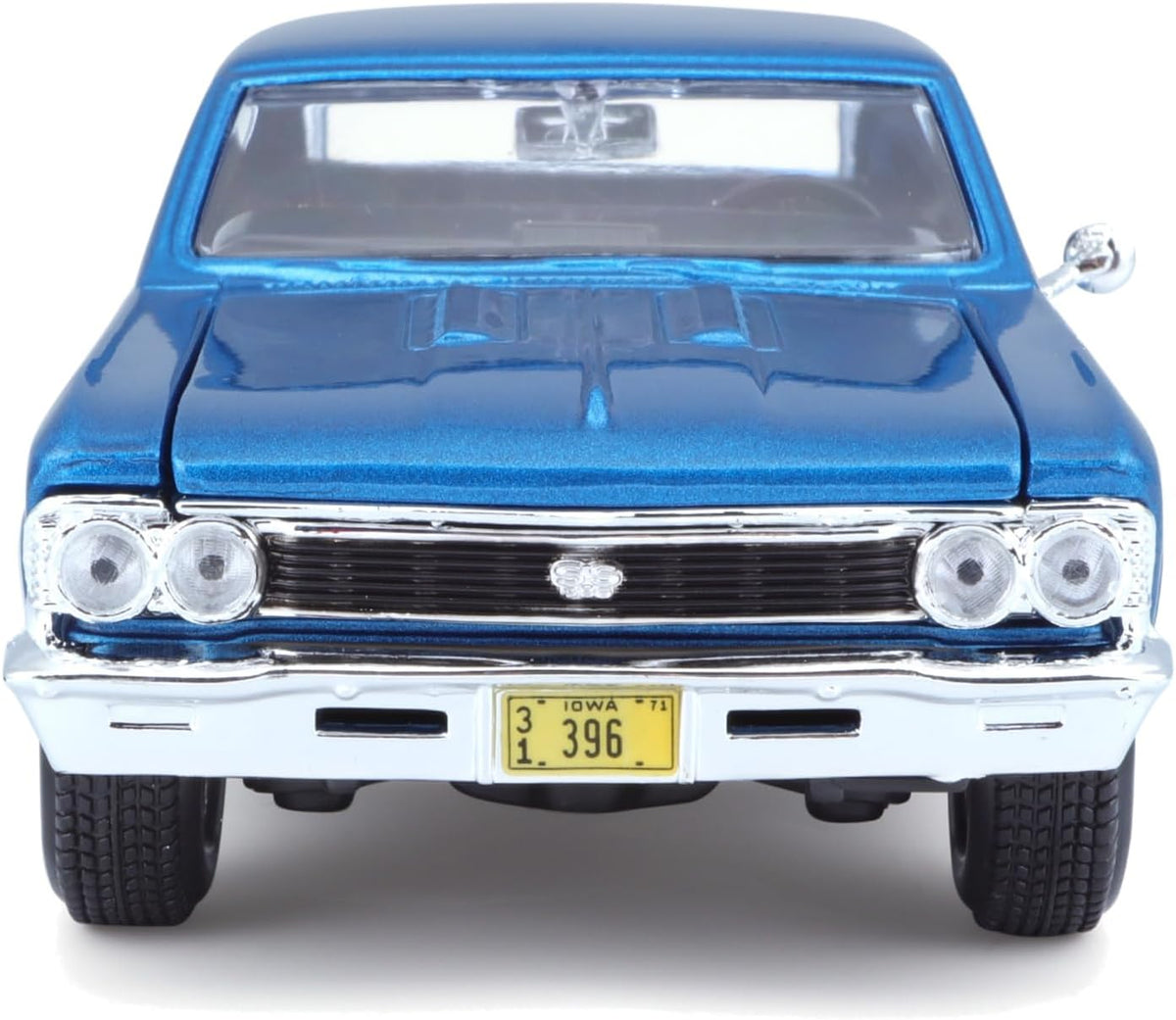 Maisto 1:24 1966 Chevy Chevelle SS 396 Modelo de coche, multicolor