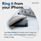 Apple MFi - Soporte para pasaporte rastreable para viajes (solo iOS) funciona con Apple Find My, funda recargable para pasaporte Air de 3 años de duración de la batería, cartera de viaje