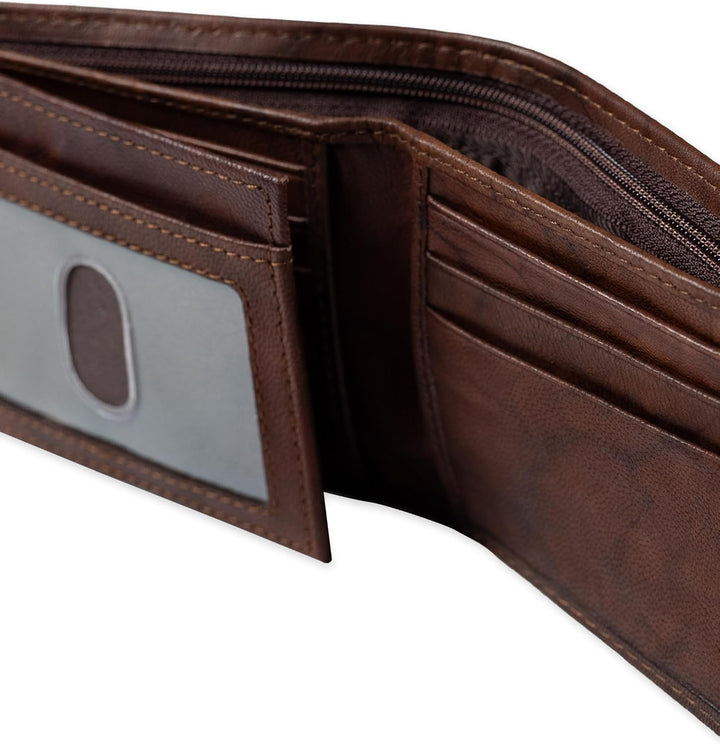 Dockers Mens piel Capacidad extra Slimfold Bifold Wallet
