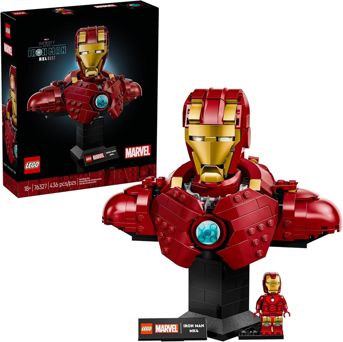 LEGO Marvel Iron Man MK4 Bust - Kit de construcción para