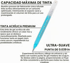 Grabie Juego de bolígrafos acrílicos de gel para colorear con libro