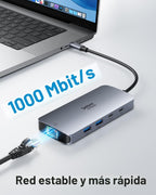 USB C Docking Station Dual Monitor, Selore Docking Station 3 Monitors