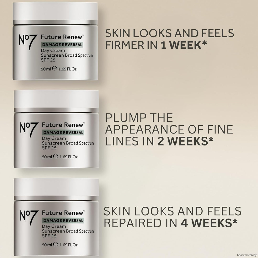 No7 Future Renew Damage Reversal Crema facial con SPF 25 \u2013 Hid...