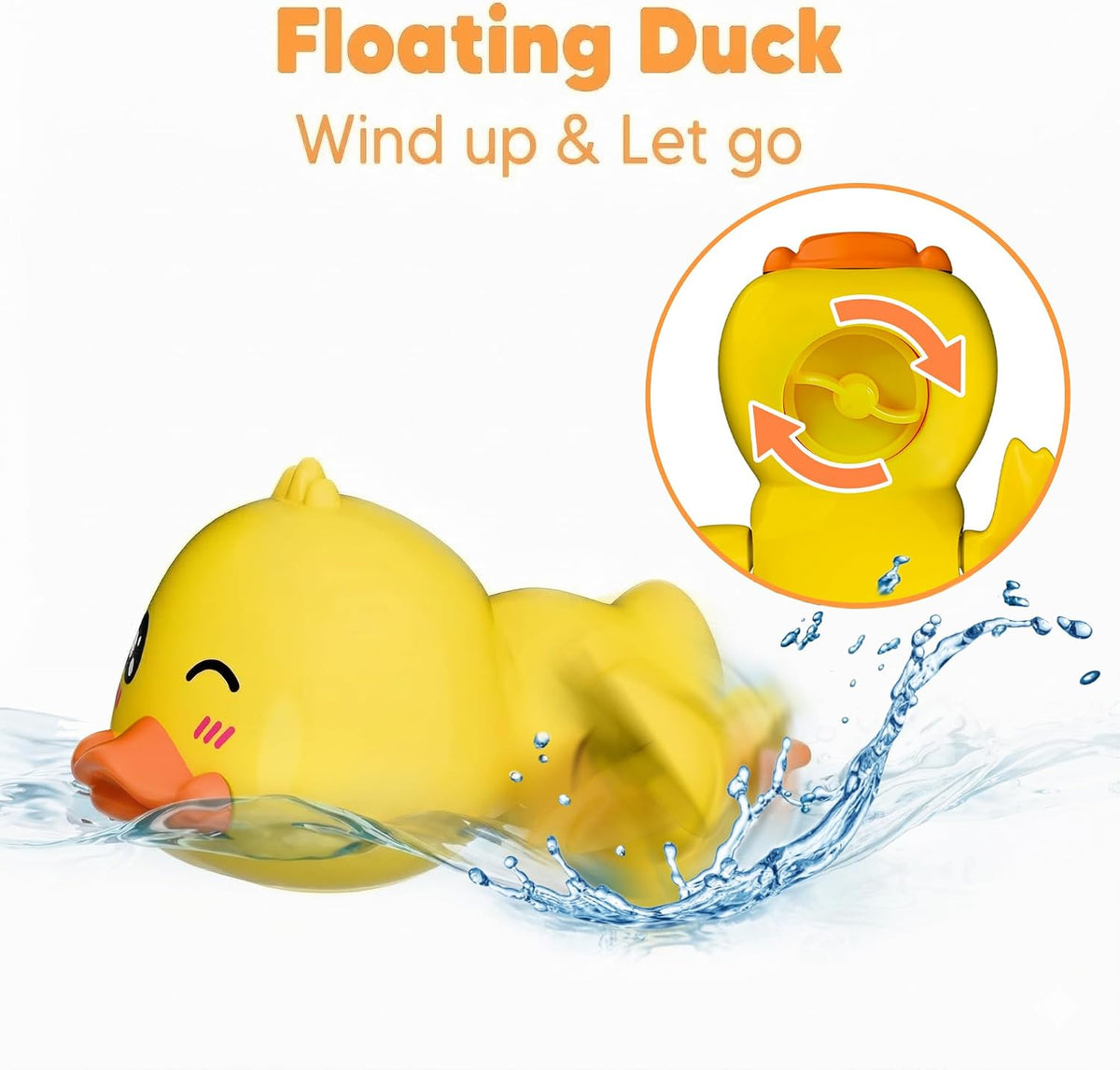 iPlay, iLearn Juguete del baño del pato del bebé, juguete del agua de la