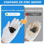Surtido de tornillos métricos M2 M3 M4 M5 de 1760 piezas, kit de pernos de cabeza cilíndrica con hexágono interior y tuercas de acero de aleación grado 12.9, chapado en zinc negro y juego de