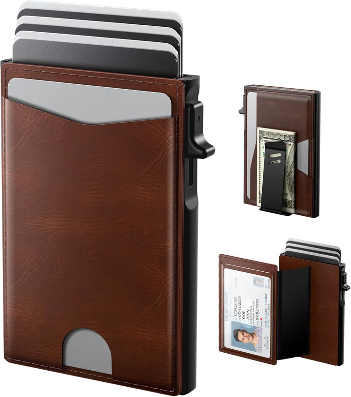 typecase Cartera desplegable con tapa para hombre con tarjetero, Ma...