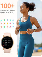 AGPTEK Reloj inteligente para mujer, reloj inteligente impermeable de 5 ATM