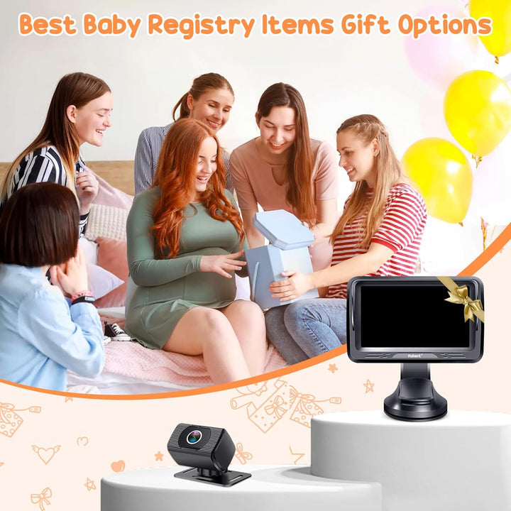 Rohent Monitor de Coche para Bebés para Recién Nacidos - Cámara HD...