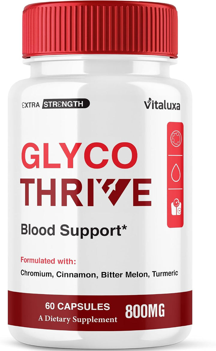 Glyco Thrive Capsules, pastillas de suplemento de apoyo sanguíneo G...