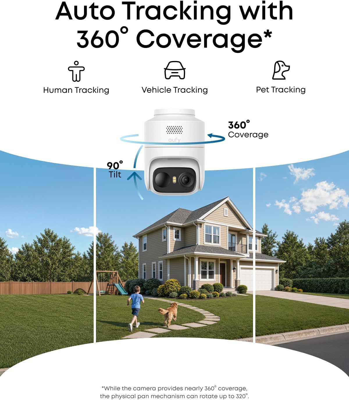 eufy Security eufyCam C37 - Kit de 4 cámaras, seguimiento automático