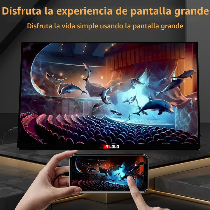 Monitor portátil de 15.6 pulgadas para laptop, 2K FHD 60HZ Monitor...