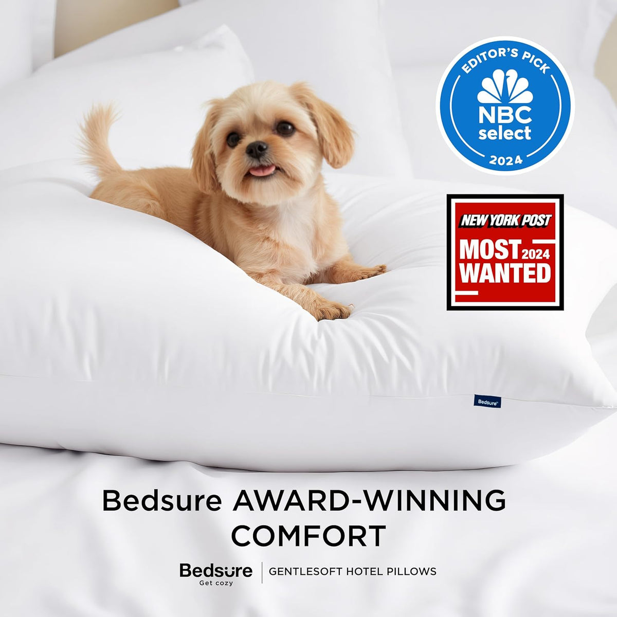 Bedsure Pillows Queen Size Set de 2, Bed Pillows para Sleeping