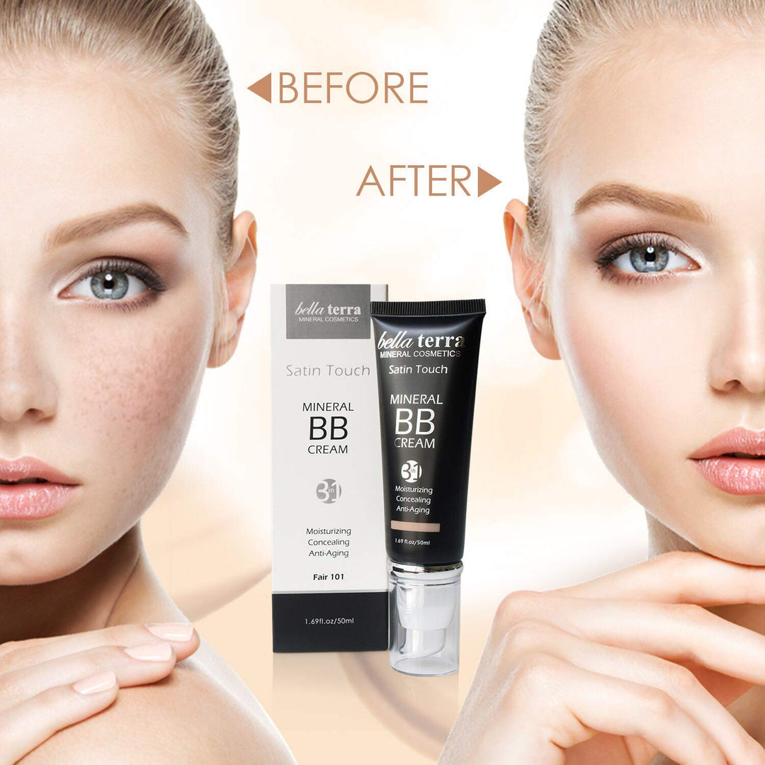Bellaterra Cosmetics BB Cream - Base mineral hidratante tintada, to...