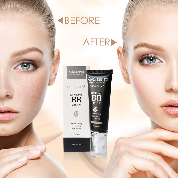 Bellaterra Cosmetics BB Cream - Base mineral hidratante tintada, to...