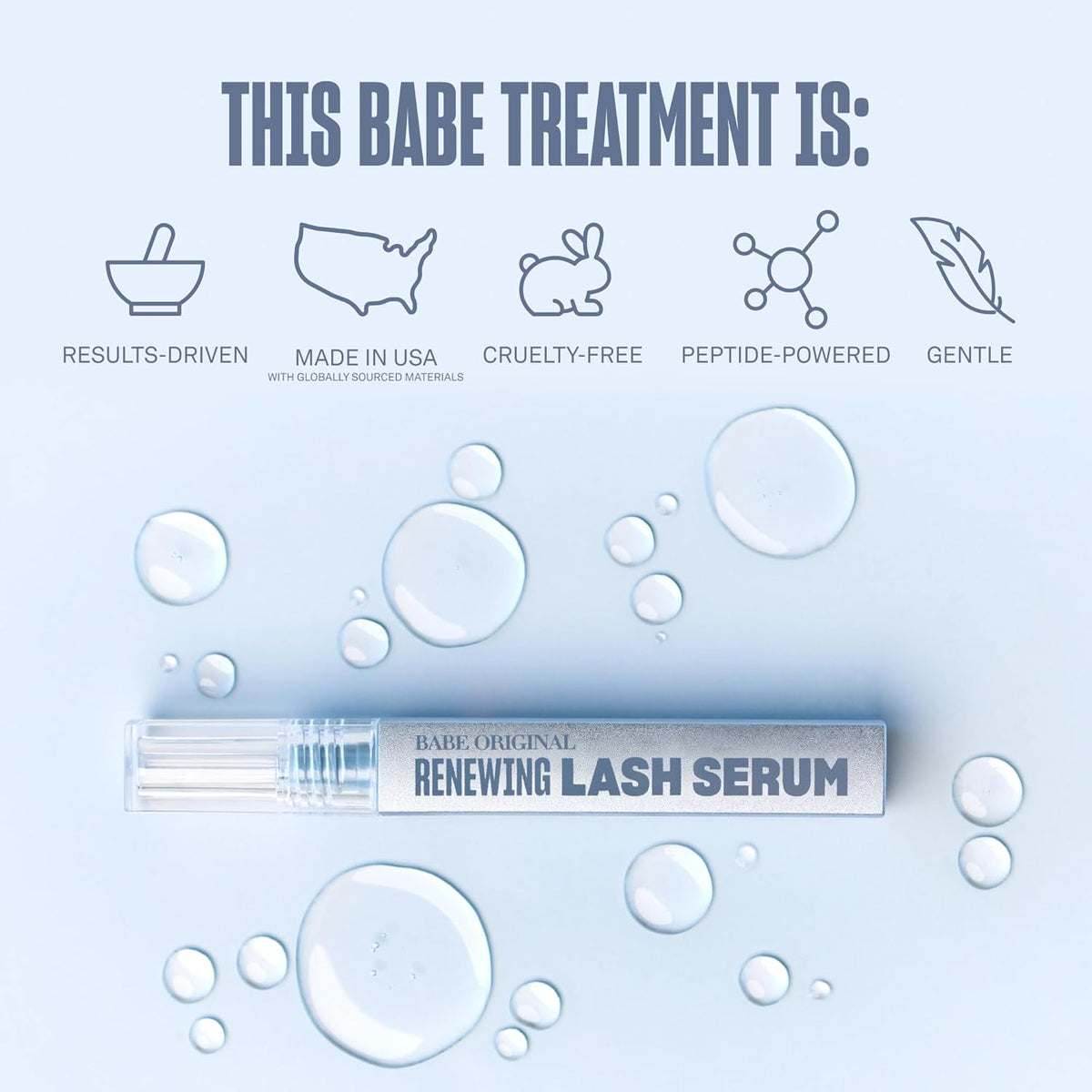 BABE ORIGINAL Renewing Lash Serum - Suero de pestañas con infusión...