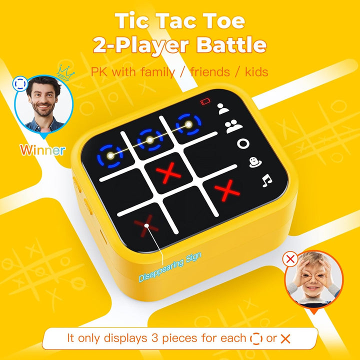 Niufuntek Caja de Juego Recargable de Tic Tac Toe con 5 Divertidos...
