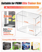 Acrylic ETB Protector Case 2 Pack con Tapa Deslizante Magnética