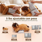 Mewaii Animales de peluche con peso, vacas peludas de las tierras altas