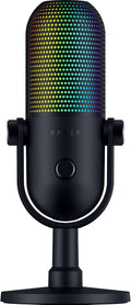 Razer Seiren V3 Chroma DSP de 32 bits, micrófono USB-C para PC y Mac, negro