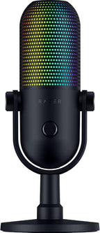 Razer Seiren V3 Chroma DSP de 32 bits, micrófono USB-C para PC y Mac, negro