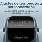 Chefman Crisp n' Go - Freidora de aire de vidrio de 4 cuartos de galón