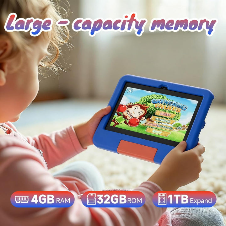 Tableta Android de 7 pulgadas con funda, 4 GB de RAM 32 GB ROM 1 TB...