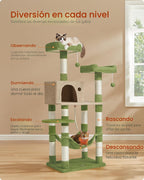 Feandrea - Árbol para gatos, torre para gatos de 55.8 pulgadas de alto
