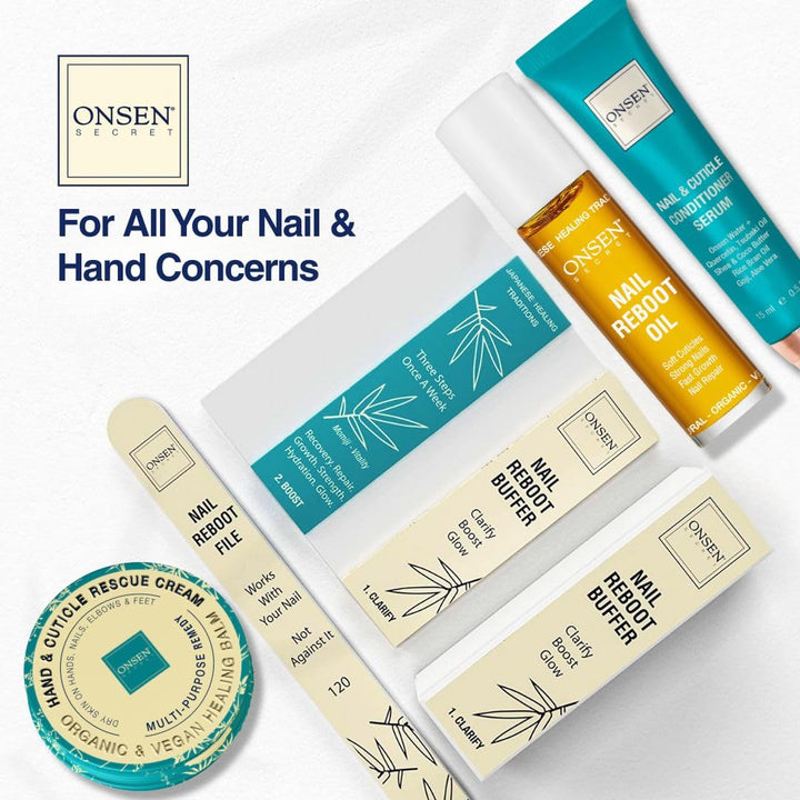 Onsen Secret Advance Rescue Kit de uñas \u2013 Aceite fortalecedor...