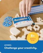 SimplyFun Asymbol - Un juego de construcción y comunicación que desafía tu creatividad e imaginación - 3 a 6 jugadores - Un juego para niños a partir de 8 años