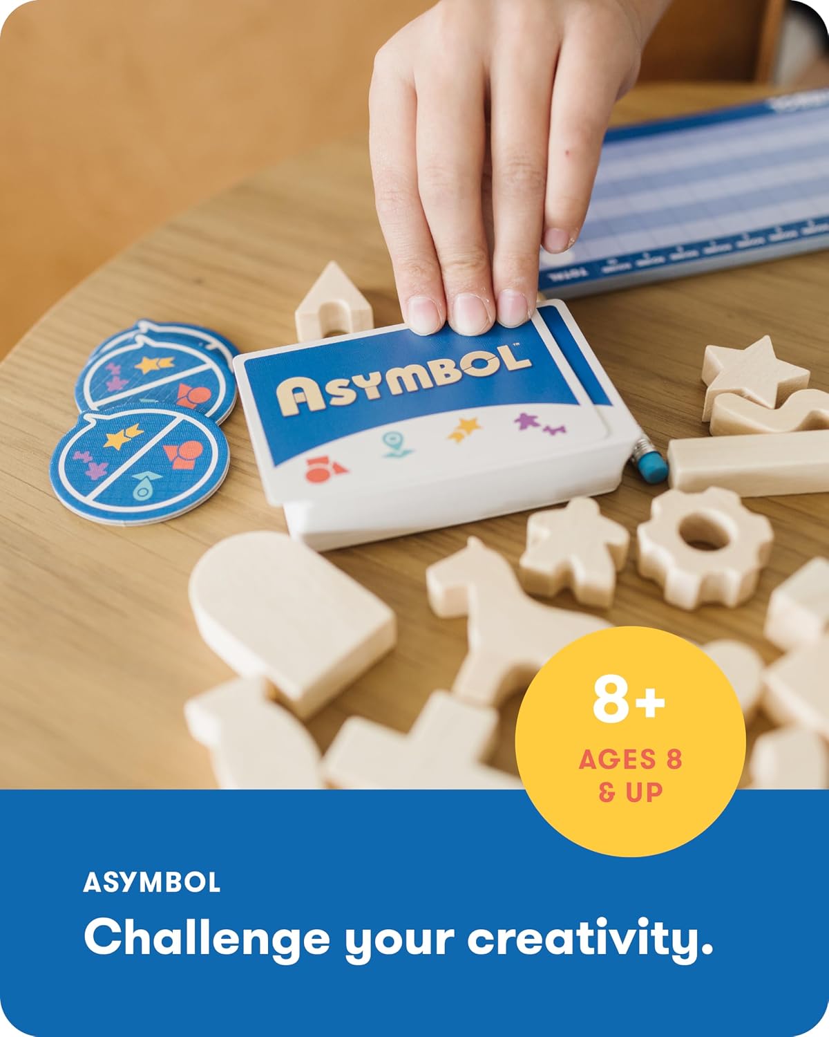 SimplyFun Asymbol - Un juego de construcción y comunicación que desafía tu creatividad e imaginación - 3 a 6 jugadores - Un juego para niños a partir de 8 años