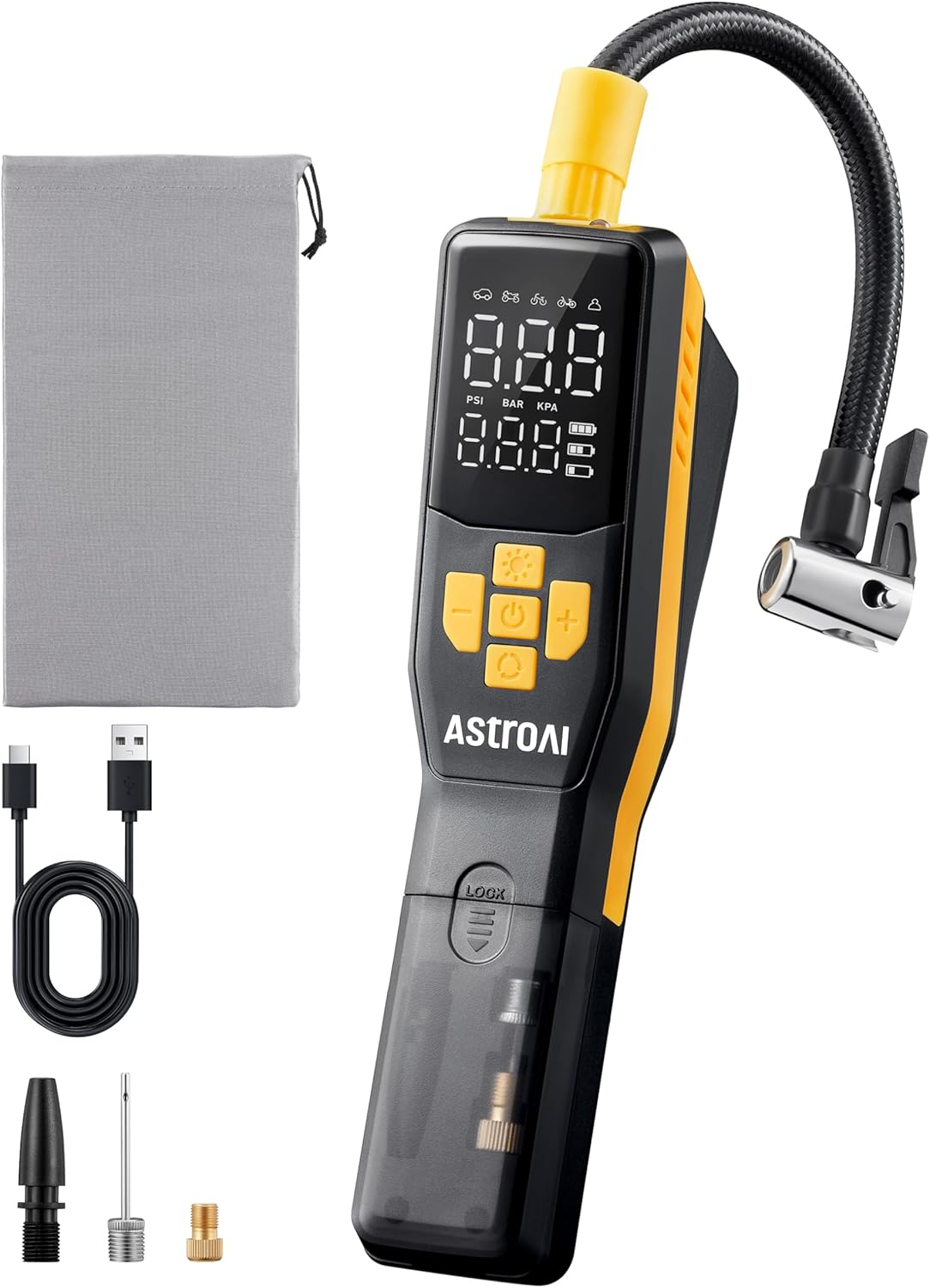 AstroAI Inflador de neumáticos de 150 PSI, compresor de aire portát...