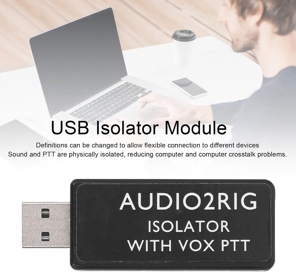 Aislador de tarjeta de sonido USB con control PTT, 0.1 in 4PIN