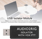 Aislador de tarjeta de sonido USB con control PTT, 0.1 in 4PIN