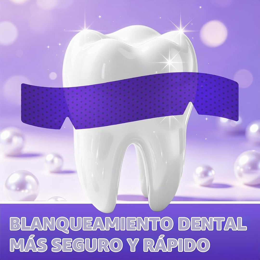 Tiras blanqueadoras de dientes moradas \u2013 28 tiras blanqueadora...