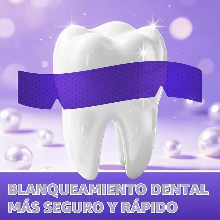 Tiras blanqueadoras de dientes moradas \u2013 28 tiras blanqueadora...