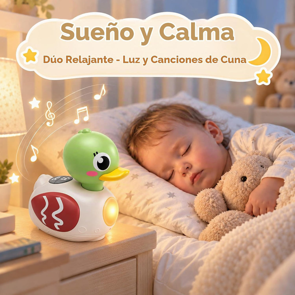 iPlay, iLearn Juguete musical de pato para bebé, juguete para gatear
