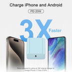 Cargador de carga rápida para iPhone 17, 16, 15, paquete de 3 cargadores USB C, cable Lightning de 6 pies y cable USB C tipo C para iPhone 17/17 Plus/17 Pro Max/Air/16/16 Plus/16 Pro Max/15 Pro/14Pro