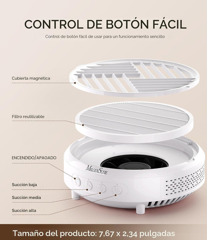 MelodySusie Hpro - Colector de polvo de uñas compacto con diseño li...