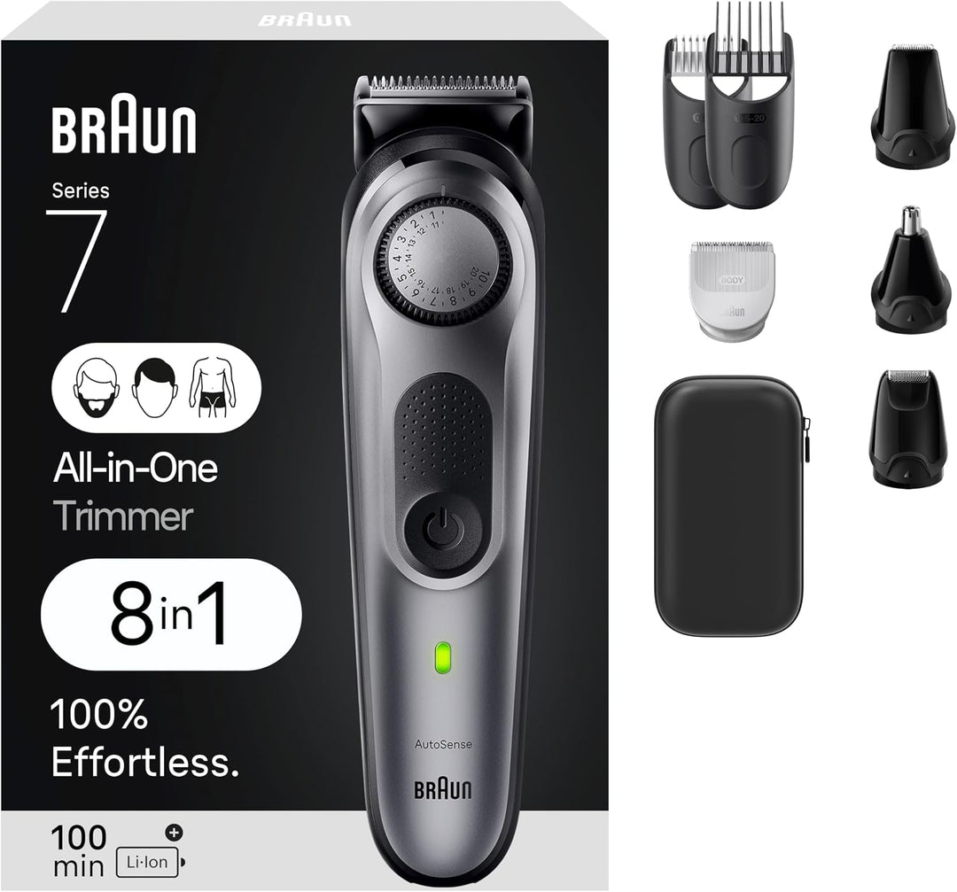 Braun Kit de Estilo Todo en Uno Serie 7 7410, Recortadora 8 en 1 pa...
