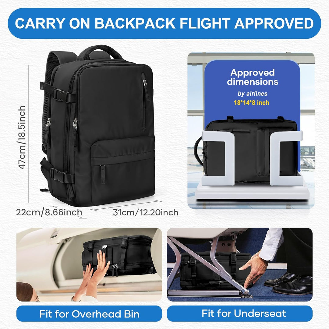 coowoz Mochila de viaje al vacío con bomba para mujeres y hombres,...