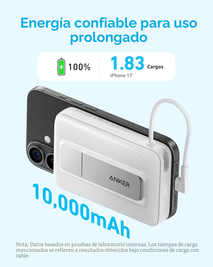 Anker Zolo - Banco de energía magnético, cargador portátil inalámbr...
