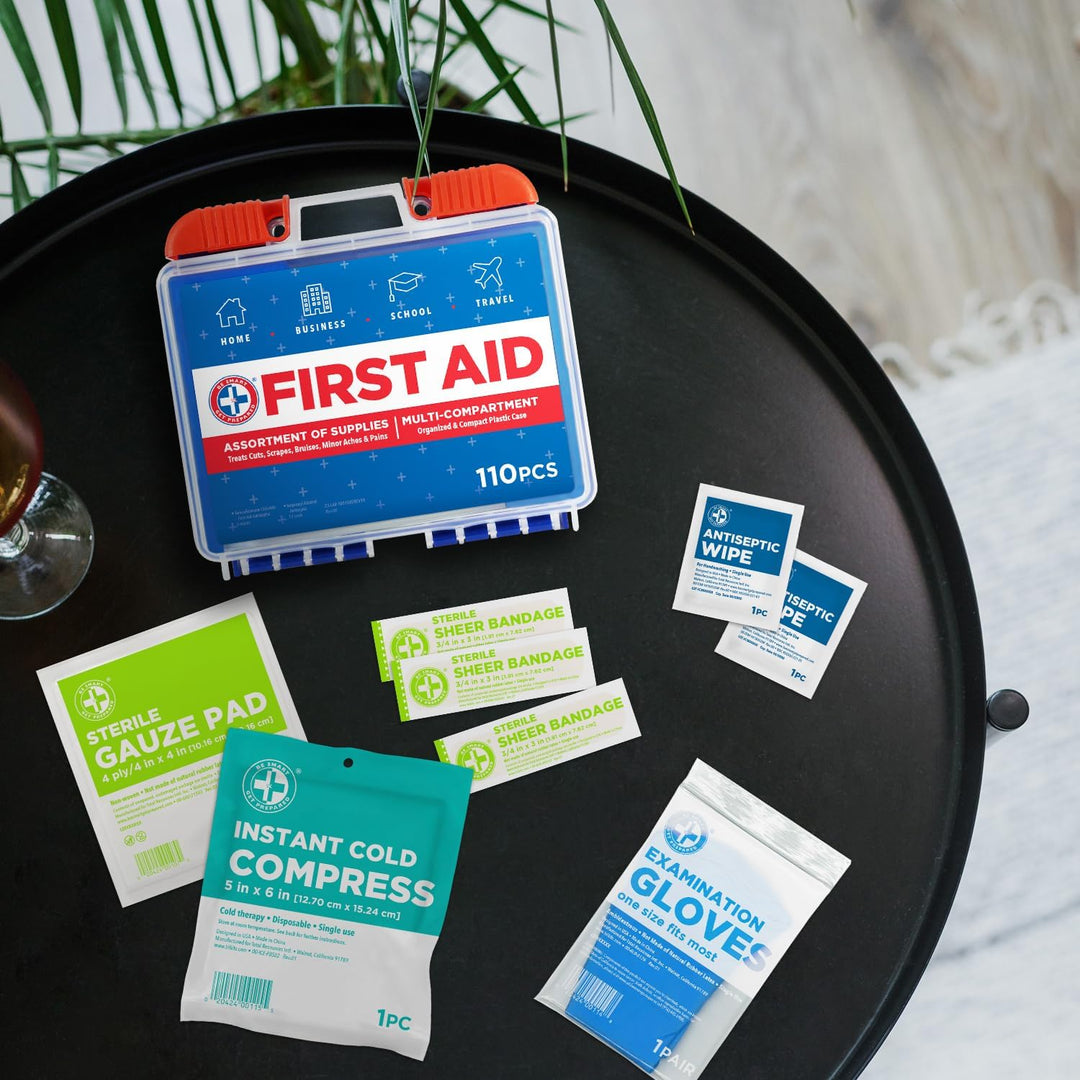 Be Smart Get Prepared Kit de primeros auxilios de 110